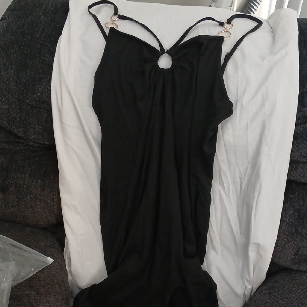 Elegant Black Women's Nightgown